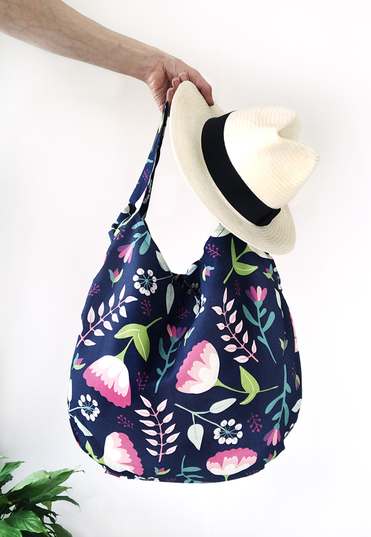 Vintage Floral Tote bag and hat