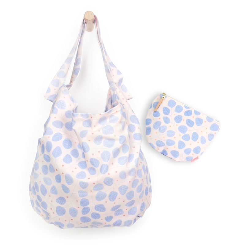 Lavender Leaves tote + Scoop Pouch