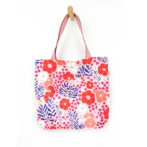 Coral Summer Delight Canvas Bag