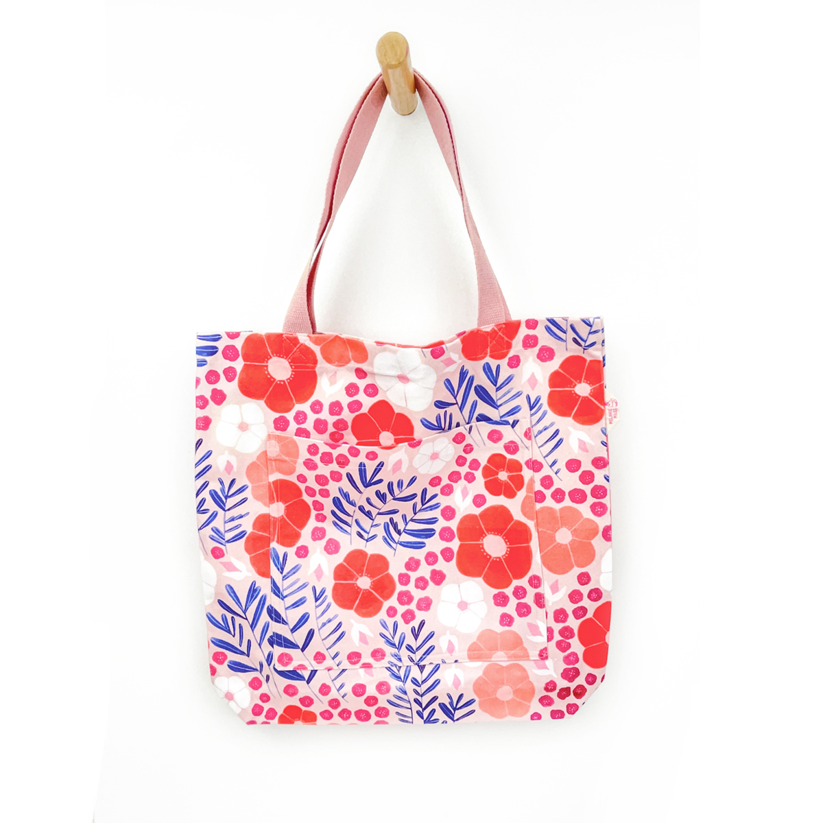 Coral Summer Delight Canvas Bag - Melanie Miles Design & Illustration