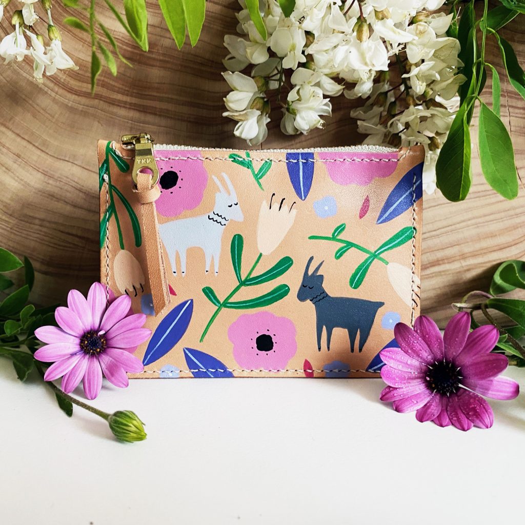 GOAT Leather Wallet_Handpainted