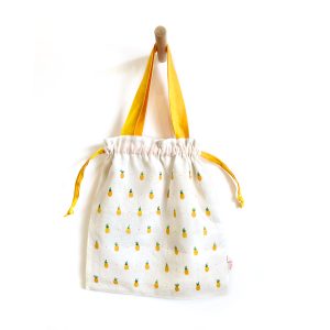Melanie Miles_Pineapple Drawstring bag
