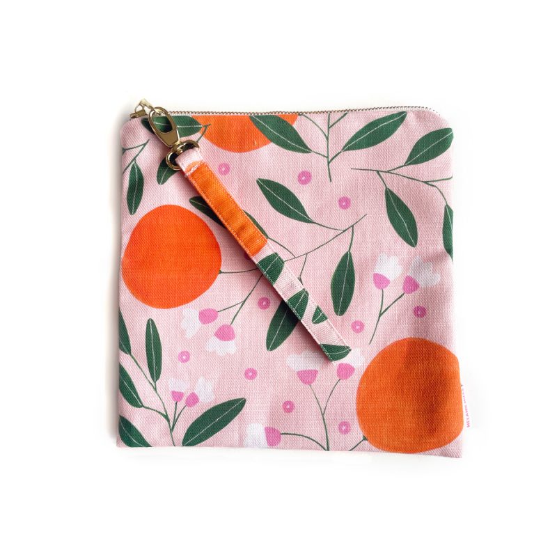 Sun-kissed Orchard_Fold Over Clutch_unfolded